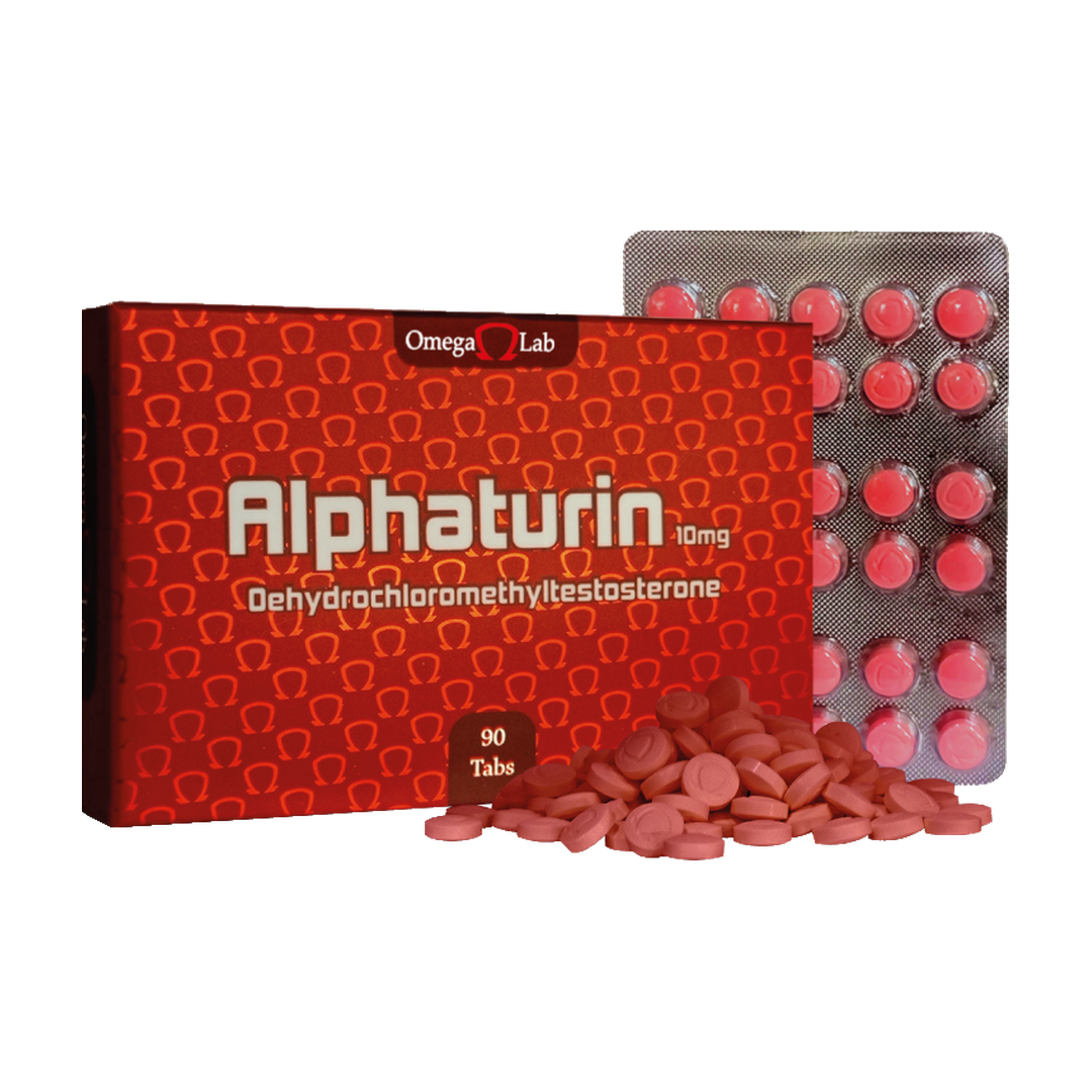 Clorodehidrometiltestosterona 10 mg Alphaturin 90 Tabletas - OMEGA LAB