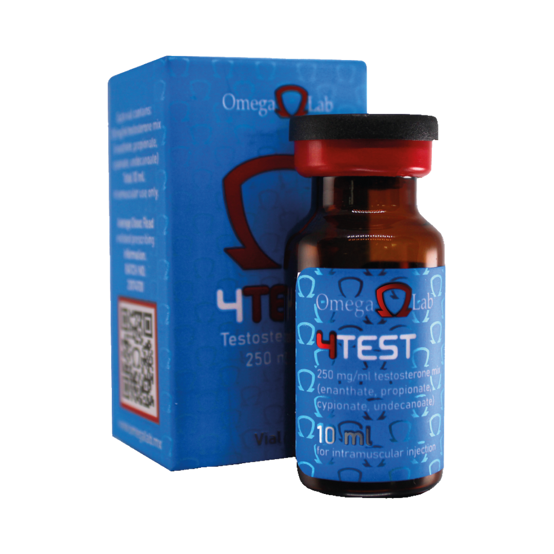 Mezcla de 4 ésteres de Testosterona 250 mg/ml 4 Test Vial 10 ml - OMEGA LAB