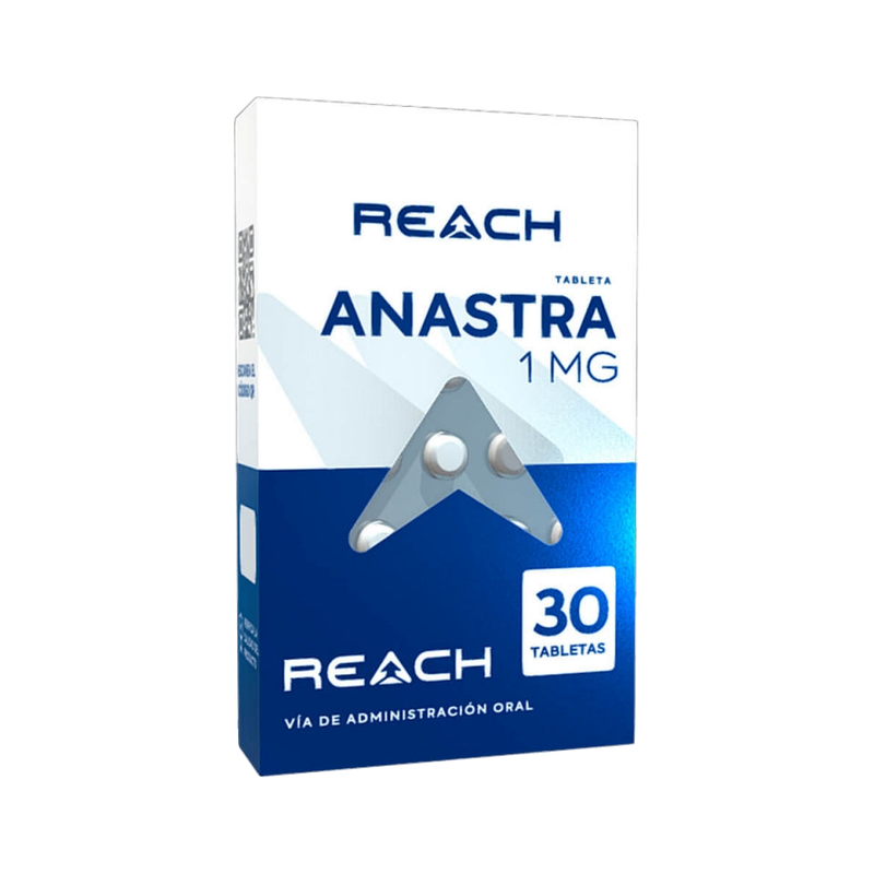 Anastrozol 1 mg Anastra 1 30 Tabletas REACH PHARMACEUTICAL