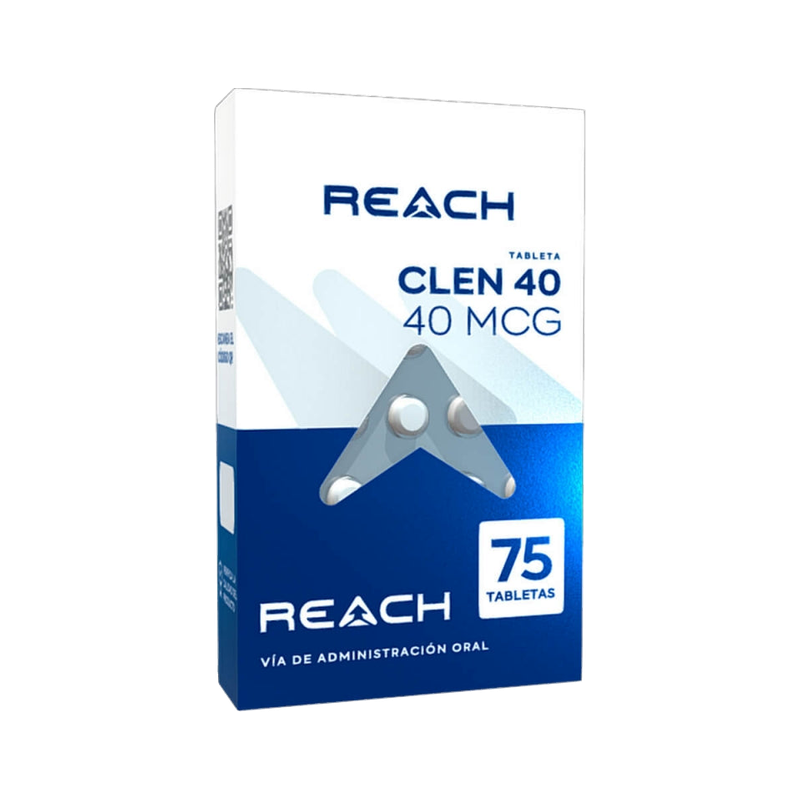 Clenbuterol 40 mcg Clen 40 75 Tabletas REACH PHARMACEUTICAL