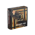 La imagen muestra un vial de 300 mg de Decamix 300 - PHAR LABS PREMIUM de Get Fit México, con empaque negro y detalles dorados que presentan un diseño molecular. Destaca el decanoato de nandrolona y el fenilpropionato, junto con un distintivo de calidad premium.
