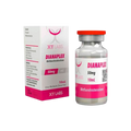 La imagen muestra un frasco y una caja de Dianaplex de XT LABS de Get Fit México, con una etiqueta roja y blanca que dice Metandrostenolona a 50 mg/ml en un volumen de 10 ml. El empaque muestra este esteroide anabólico, un código QR y el logotipo de la empresa.