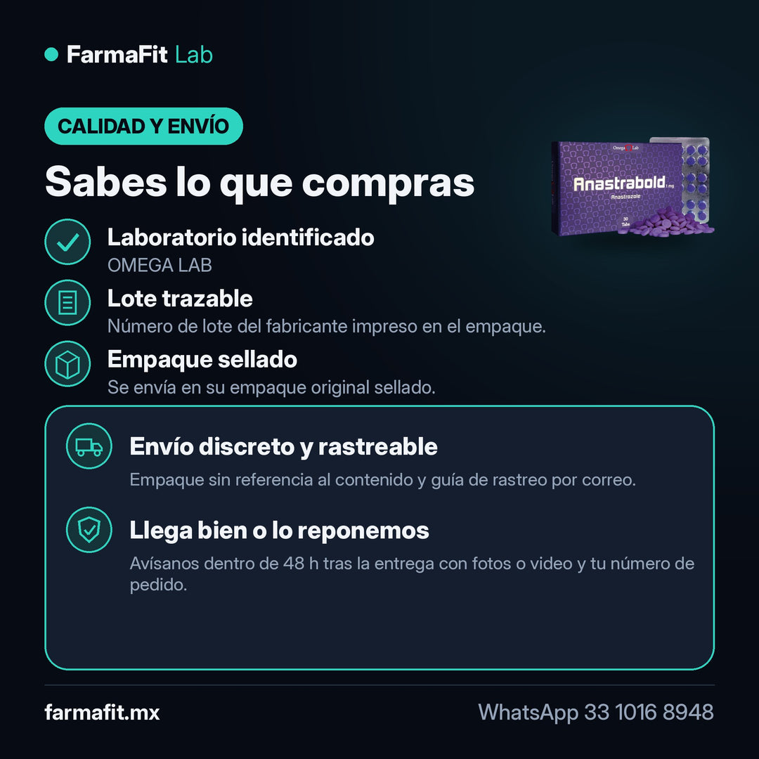 Calidad y envío: Anastrozol 1 mg Anastrabold 30 Tabletas - OMEGA LAB – FarmaFit