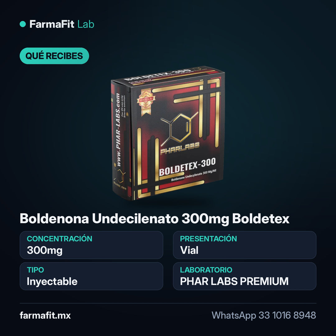Qué recibes: Boldenona Undecilenato 300mg Boldetex - PHAR LABS PREMIUM Vial