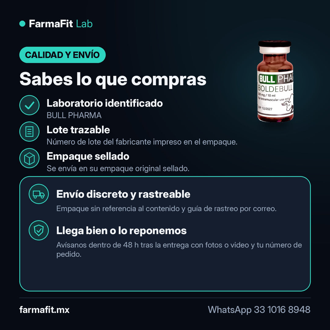 Calidad y envío: Boldenona Undecilenato 200 mg/ml Boldebull Vial 10 ml - BULL PHARMA – FarmaFit