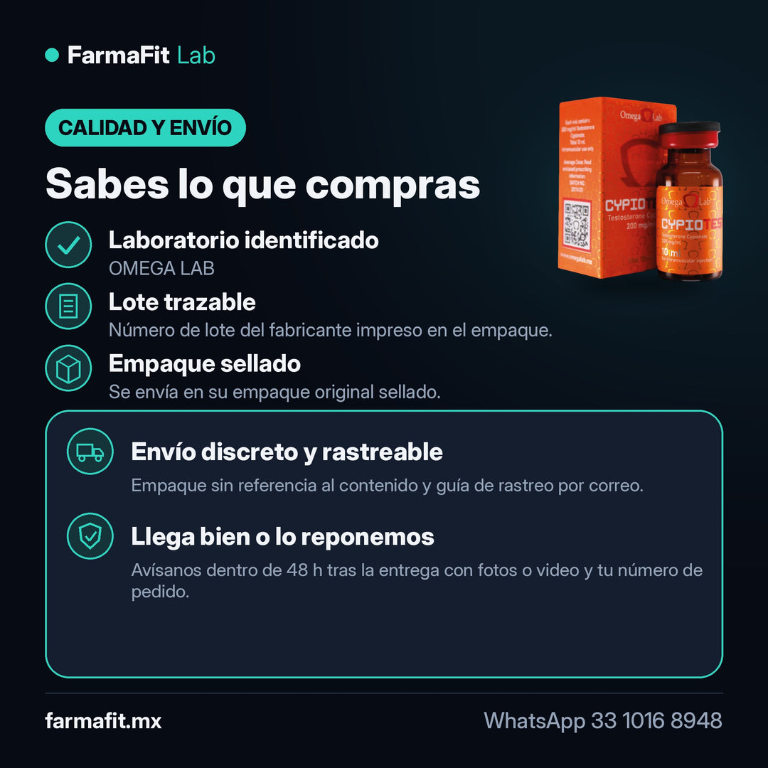 Calidad y envío: Cipionato de Testosterona 200 mg/ml Cypio-Test Vial 10 ml - OMEGA LAB – FarmaFit