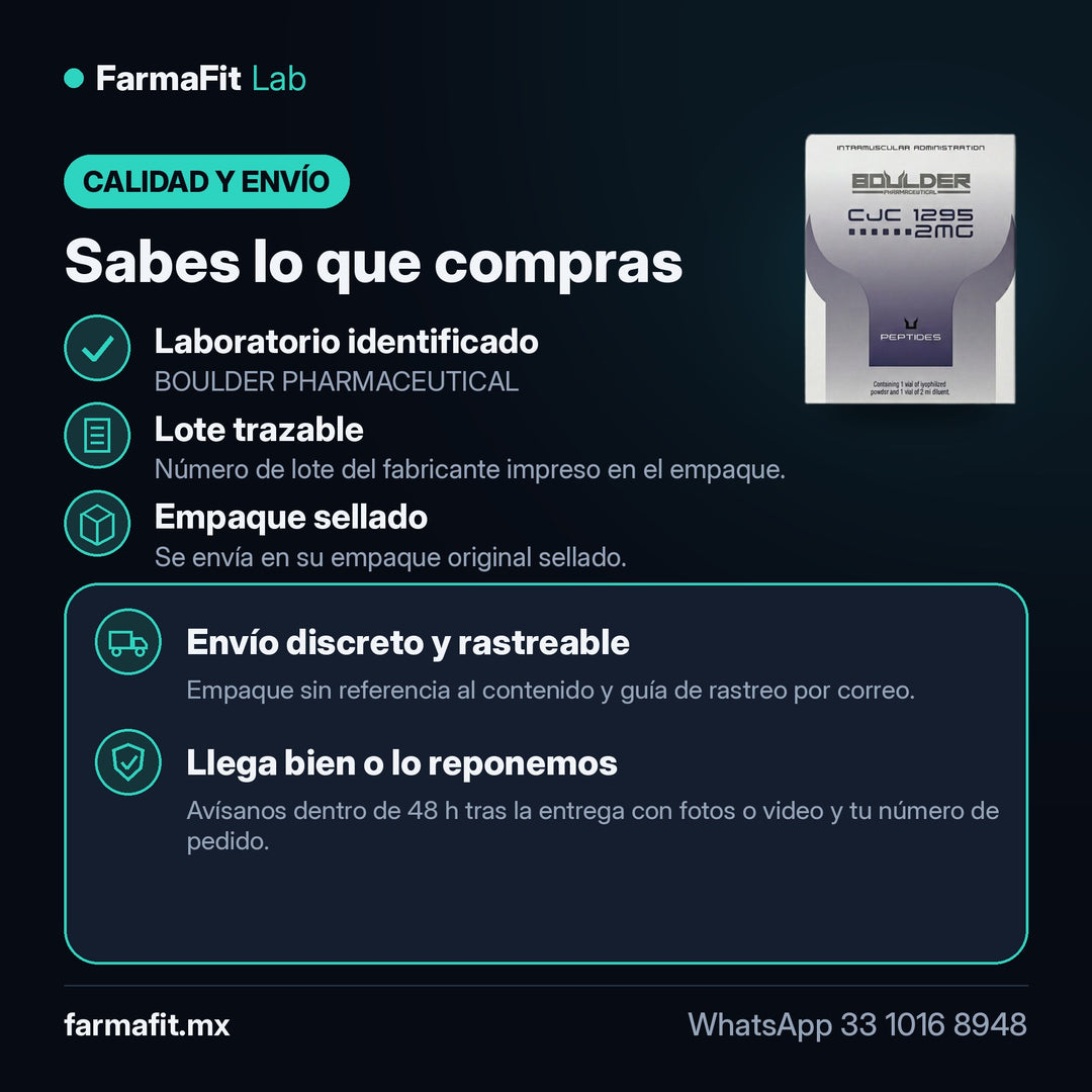 Calidad y envío: CJC-1295 2mg Péptido Secretagogo GH - BOULDER PHARMACEUTICAL – FarmaFit