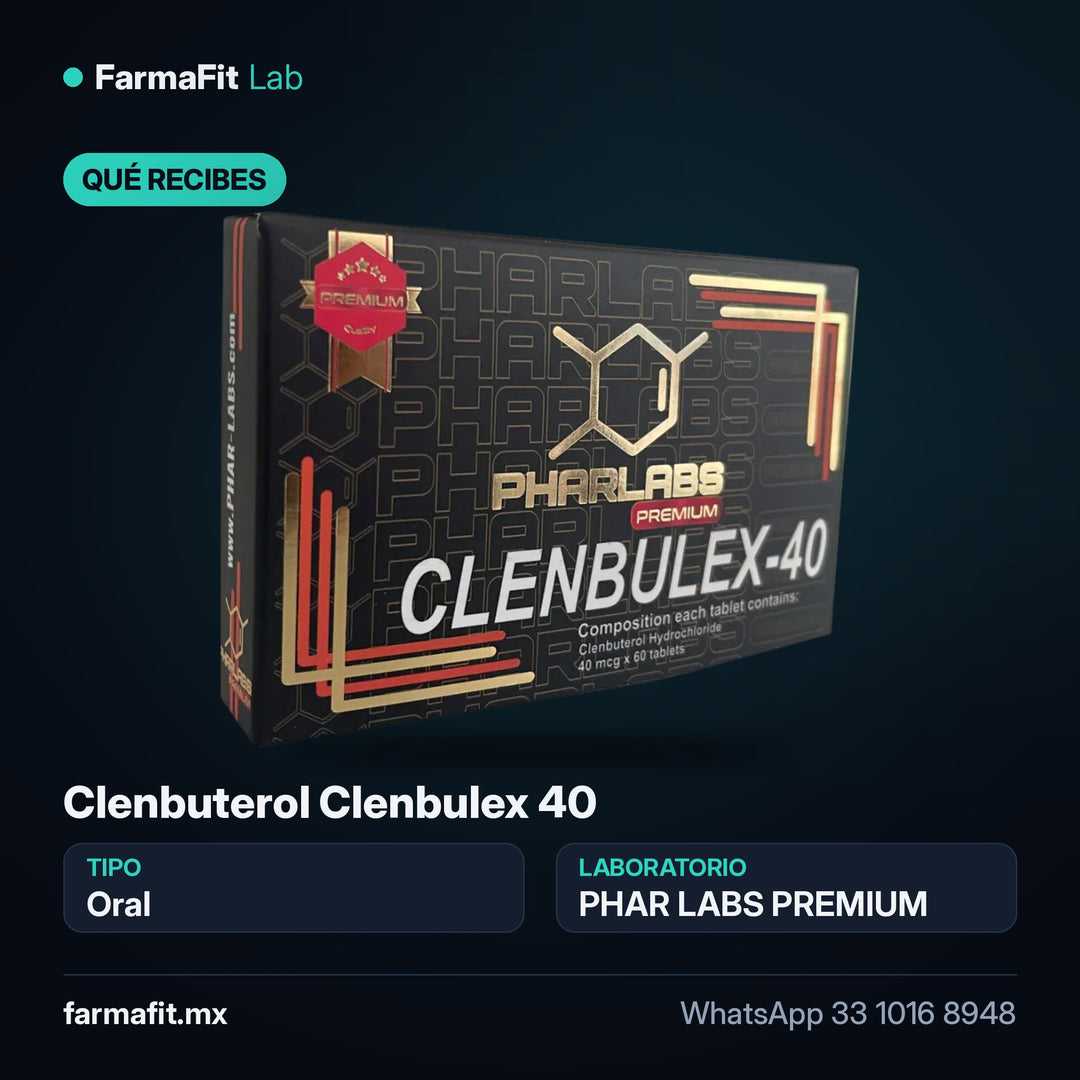Qué recibes: Clenbuterol Clenbulex 40 - PHAR LABS PREMIUM