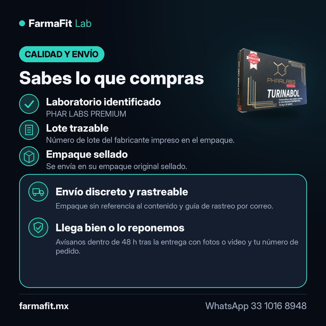 Calidad y envío: Clorodehidrometiltestosterona Turinabol - PHAR LABS PREMIUM – FarmaFit