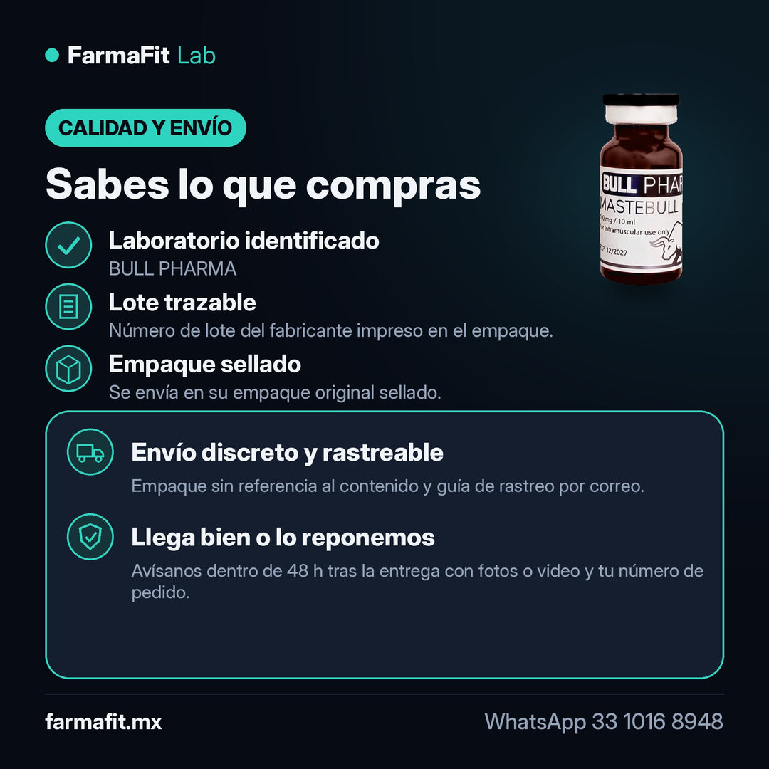 Calidad y envío: Drostanolona Propionato 100 mg/ml Mastabull Vial 10 ml - BULL PHARMA – FarmaFit