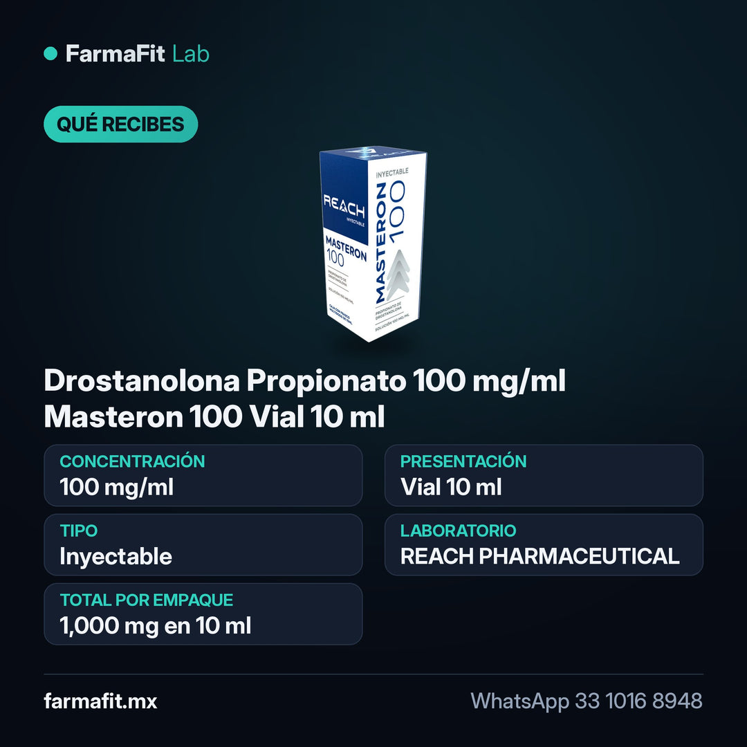 Qué recibes: Drostanolona Propionato 100 mg/ml Masteron 100 Vial 10 ml - REACH PHARMACEUTICAL