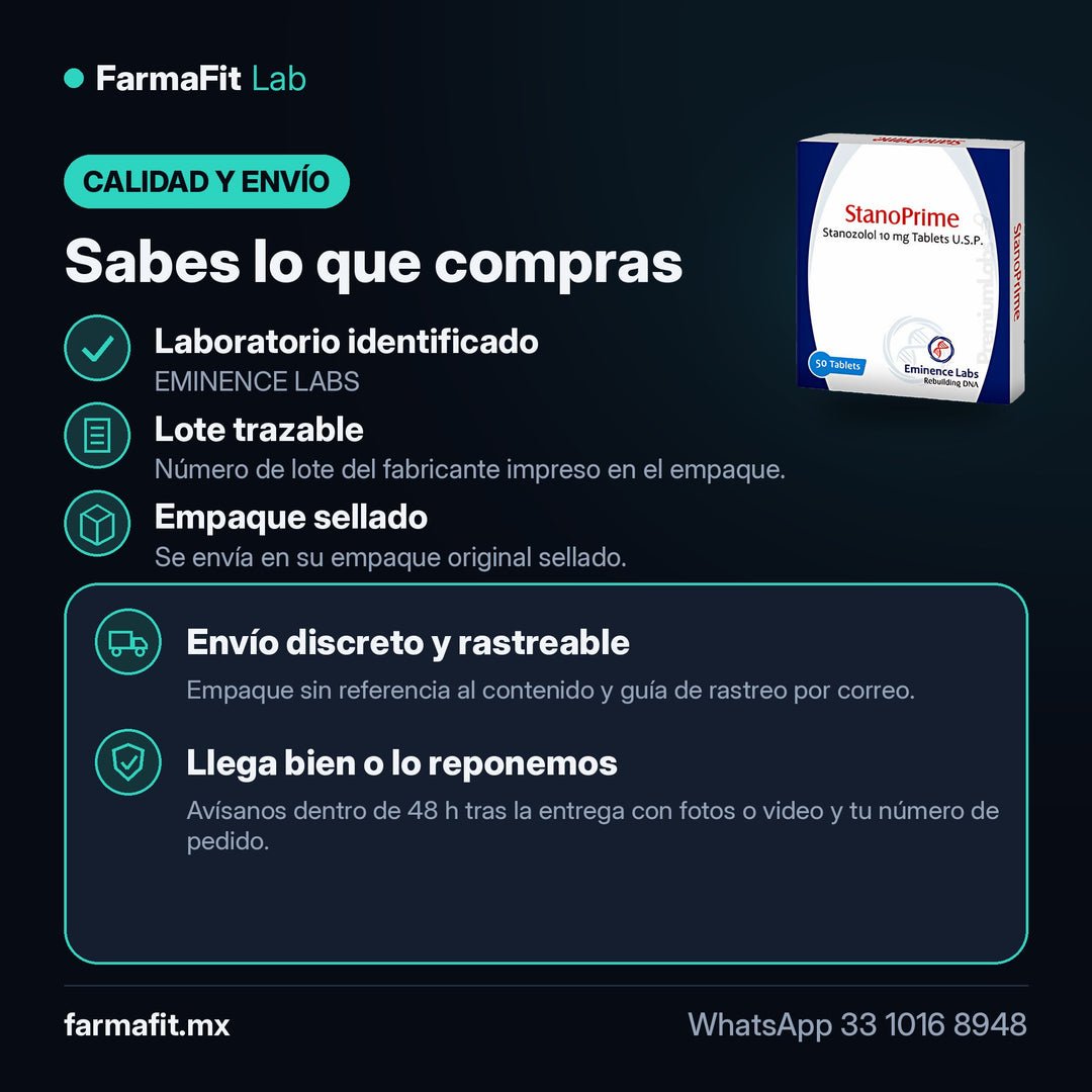 Calidad y envío: Estanozolol 10 mg StanoPrime 50 Tabletas - EMINENCE LABS – FarmaFit