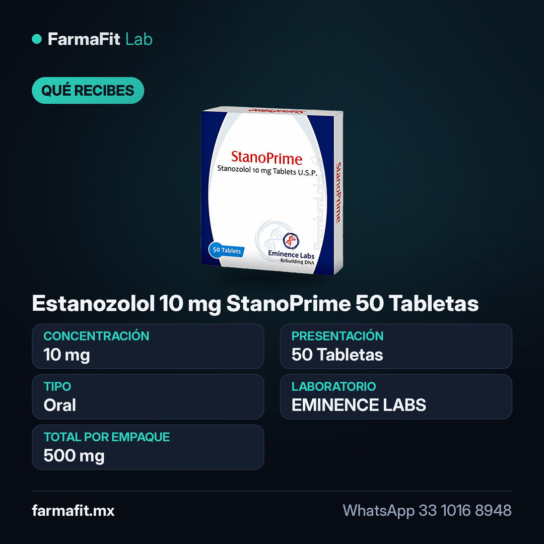 Qué recibes: Estanozolol 10 mg StanoPrime 50 Tabletas - EMINENCE LABS