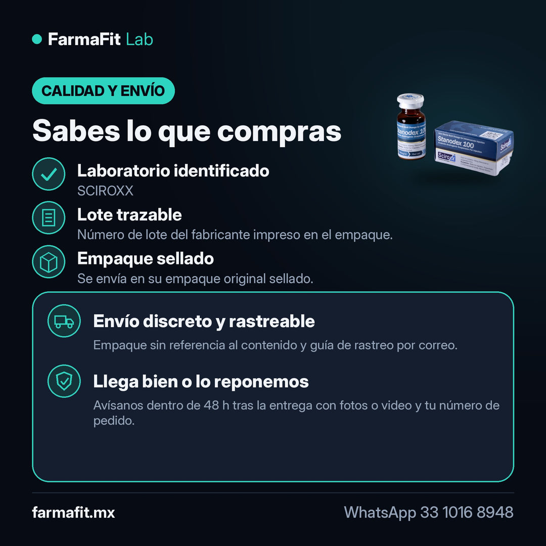 Calidad y envío: Estanozolol 100 mg/ml Stanodex Vial 10 ml - SCIROXX – FarmaFit