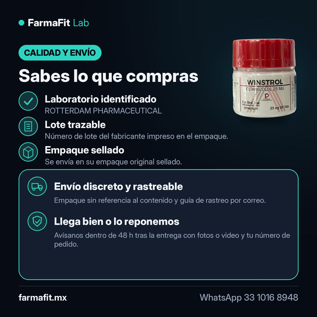 Calidad y envío: Stanozolol Winstrol Oral 25mg 50 Tabs - ROTTERDAM PHARMACEUTICAL – FarmaFit