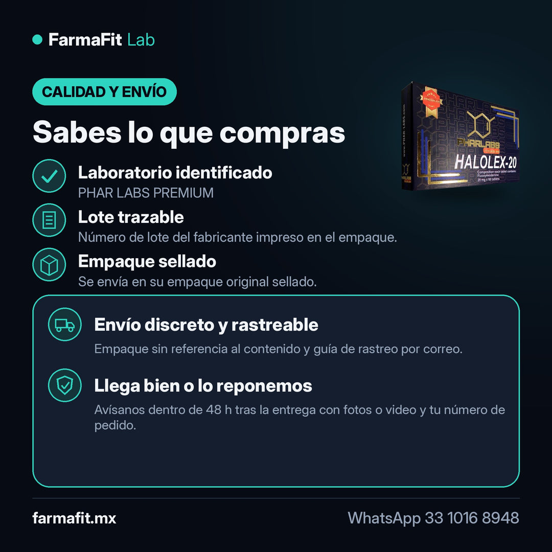 Calidad y envío: Fluoximesterona Halotestin 20mg Halolex 60 Tabs - PHAR LABS PREMIUM – FarmaFit