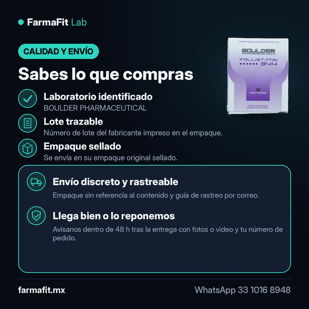 Calidad y envío: Follistatina 344 Péptido Vial - BOULDER PHARMACEUTICAL – FarmaFit