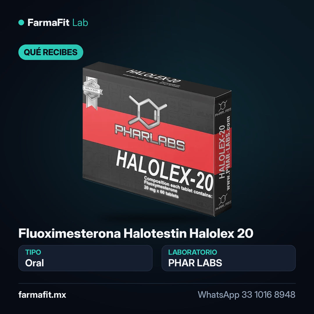 Qué recibes: Fluoximesterona Halotestin Halolex 20 - PHAR LABS