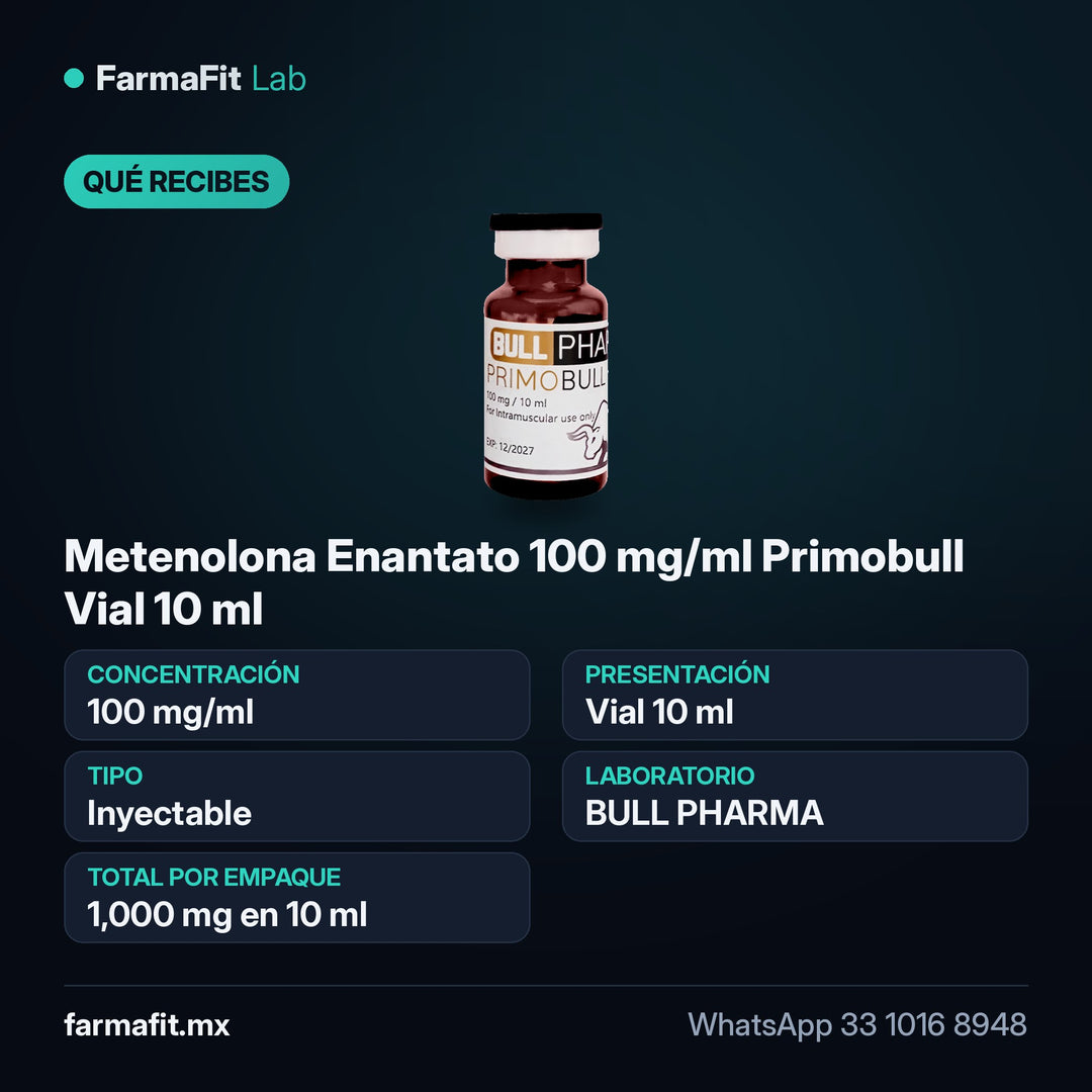 Qué recibes: Metenolona Enantato 100 mg/ml Primobull Vial 10 ml - BULL PHARMA