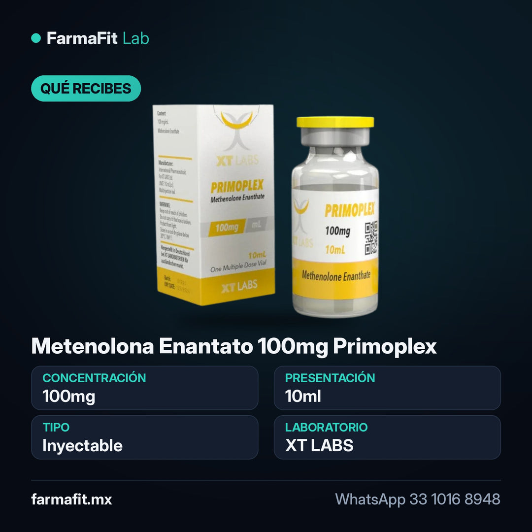 Qué recibes: Metenolona Enantato 100mg Primoplex - XT LABS 10ml