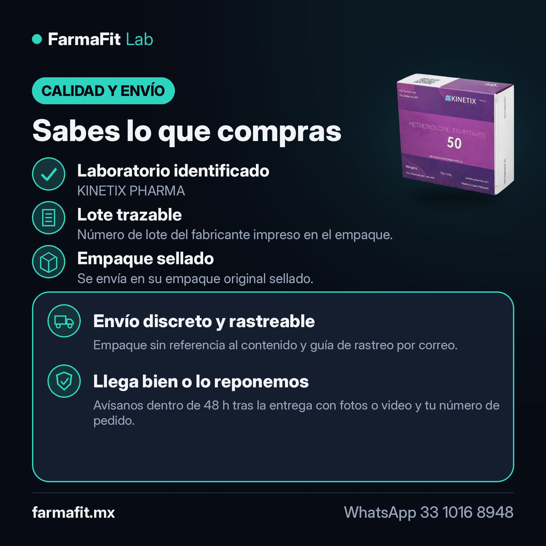 Calidad y envío: Metenolona Enantato 50 mg/ml Primobolan - KINETIX PHARMA – FarmaFit