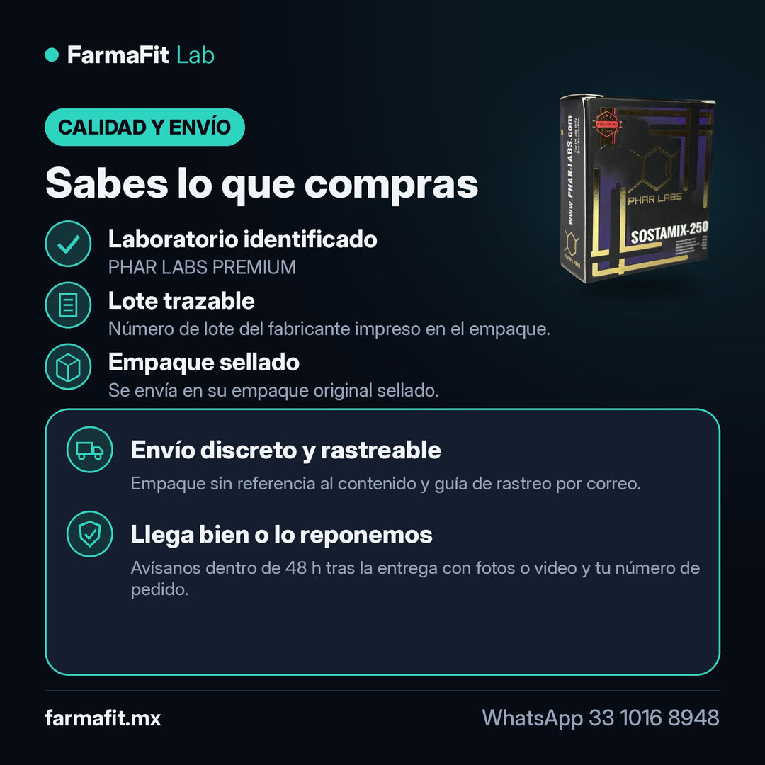 Calidad y envío: Mezcla Testosterona 250mg Sostamix 5 Ésteres - PHAR LABS PREMIUM – FarmaFit