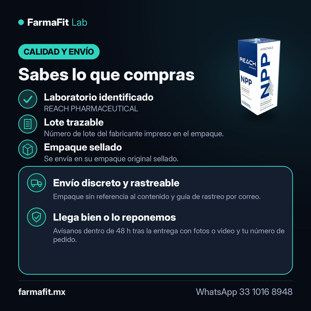 Calidad y envío: Nandrolona Fenilpropionato 100 mg/ml NPP Vial 10 ml - REACH PHARMACEUTICAL – FarmaFit
