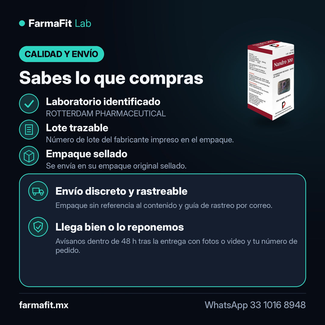 Calidad y envío: Nandrolona Undecanoato 300mg Deca Vial 10ml - ROTTERDAM PHARMACEUTICAL – FarmaFit