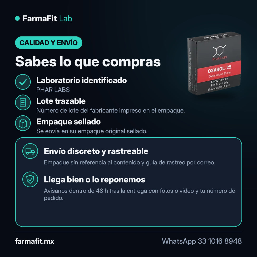 Calidad y envío: Oxandrolona Anavar Oxabol 25 - PHAR LABS – FarmaFit