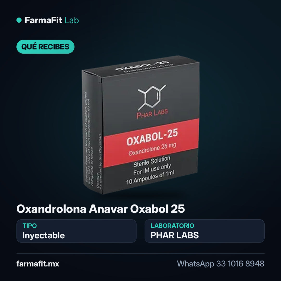 Qué recibes: Oxandrolona Anavar Oxabol 25 - PHAR LABS