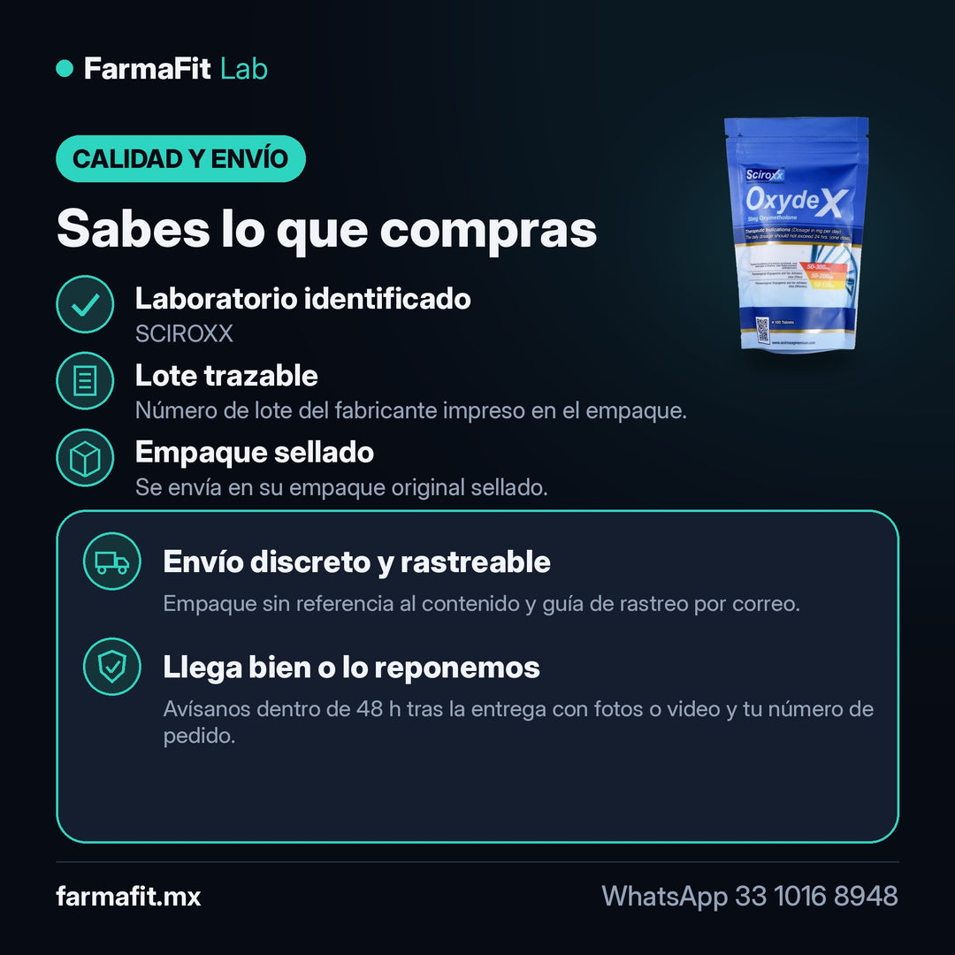 Calidad y envío: Oximetolona 50 mg Oxydex 100 Tabletas - SCIROXX – FarmaFit