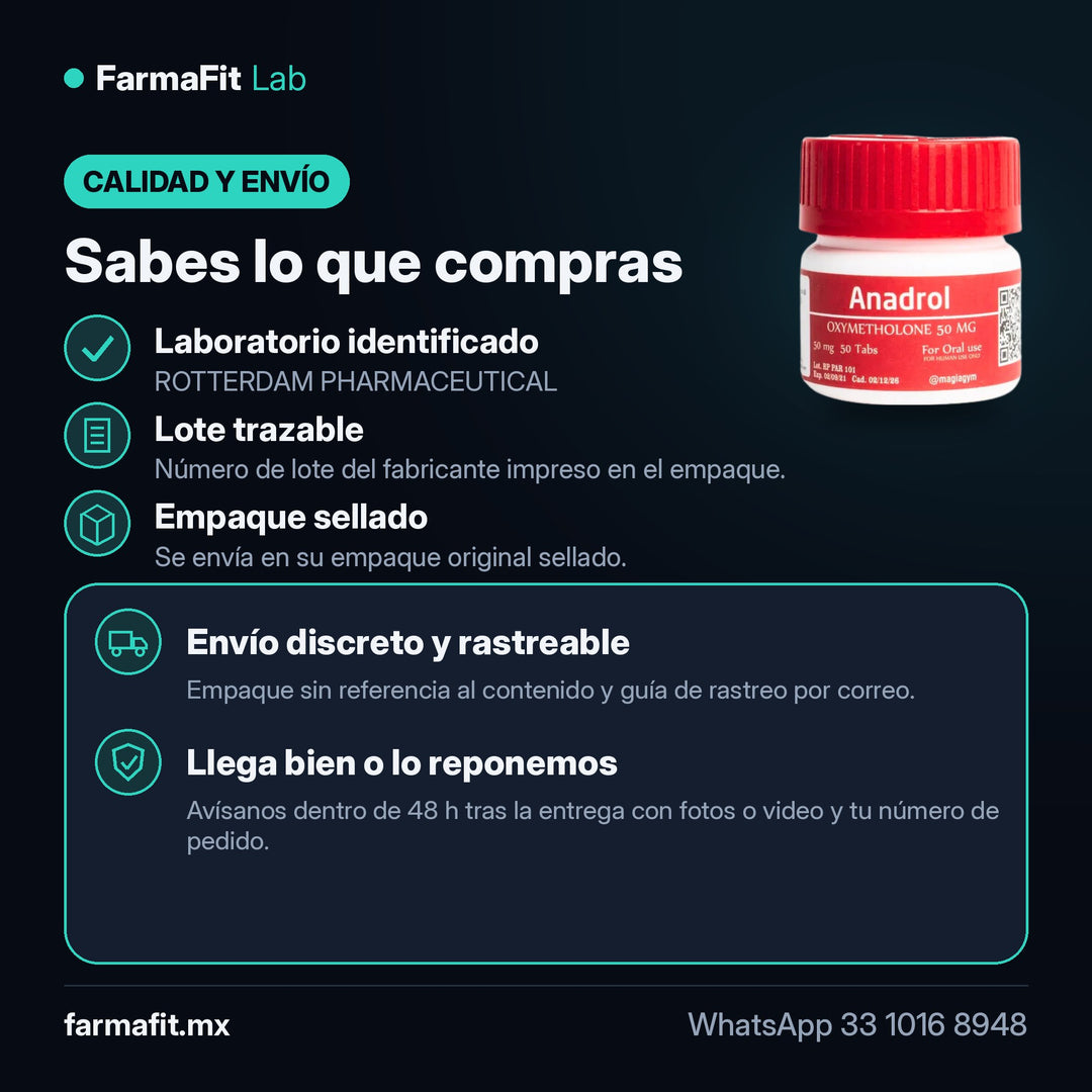Calidad y envío: Oximetolona Anadrol 50mg 50 Tabs - ROTTERDAM PHARMACEUTICAL – FarmaFit