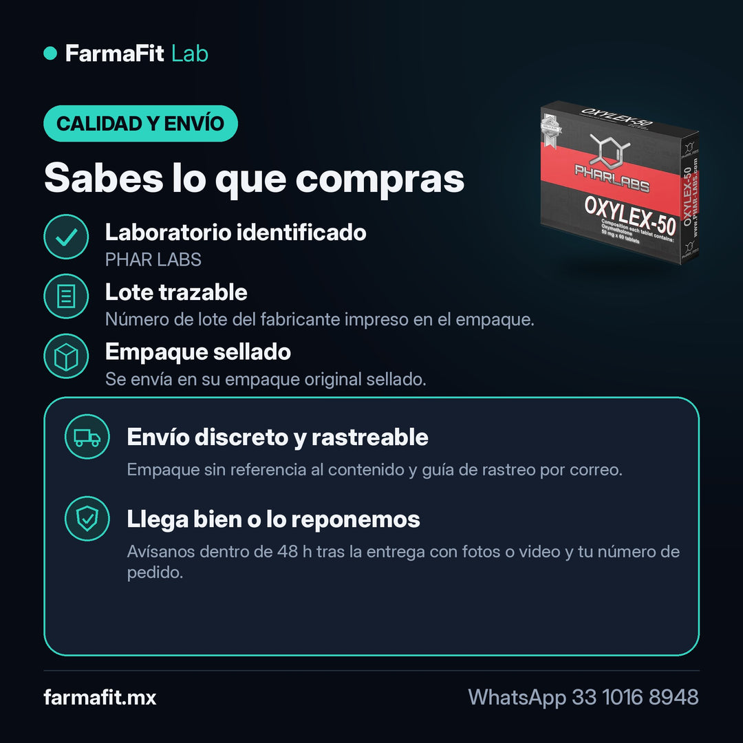 Calidad y envío: Oximetolona Anadrol Oxylex 50 - PHAR LABS – FarmaFit
