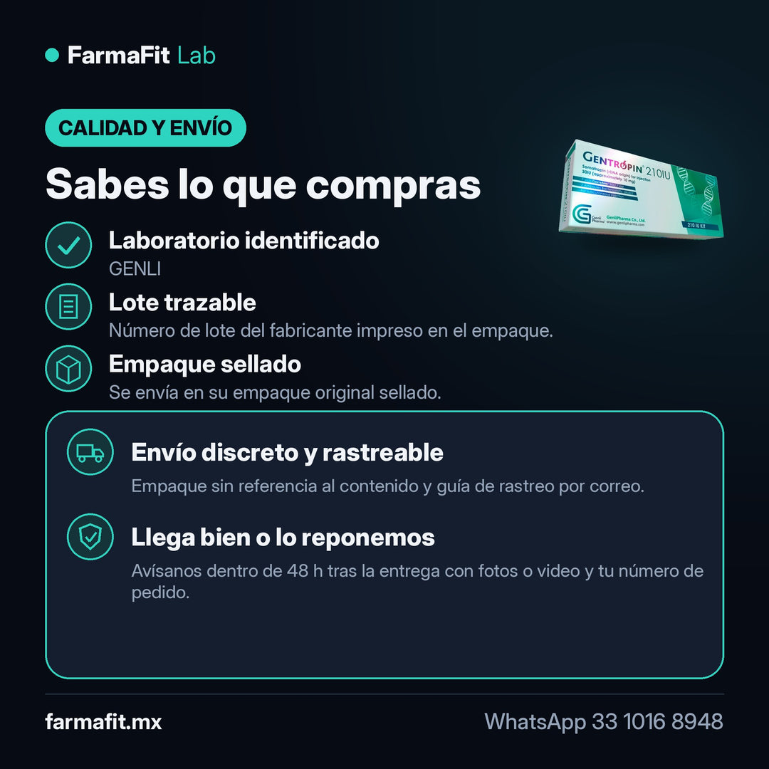 Calidad y envío: Somatropina HGH 210 UI Gentropin Kit - GENLI – FarmaFit