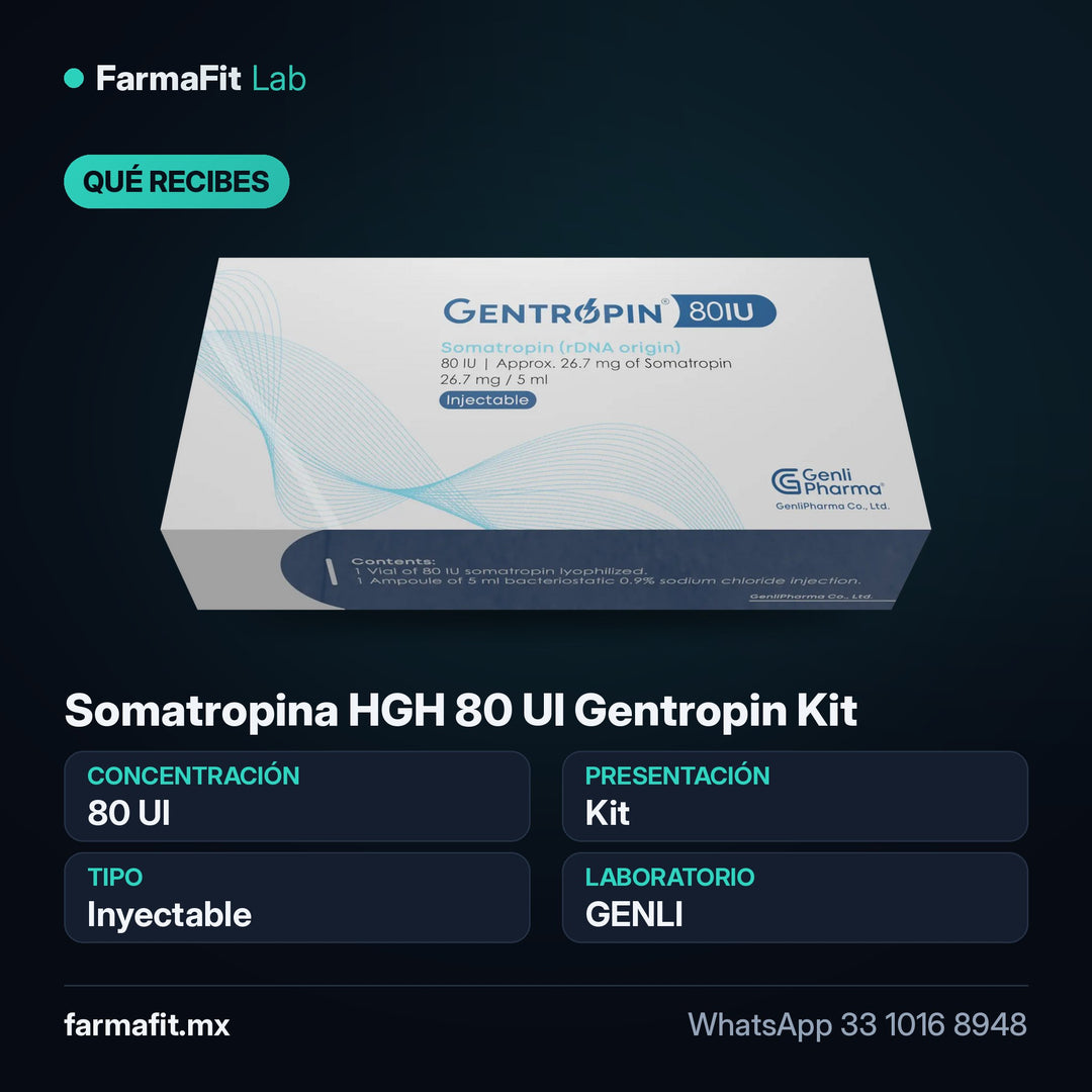 Qué recibes: Somatropina HGH 80 UI Gentropin Kit - GENLI