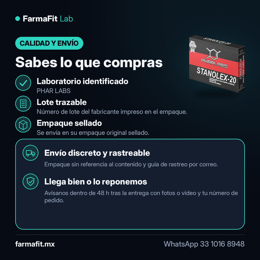 Calidad y envío: Stanolex 20 Stanozolol Winstrol - PHAR LABS – FarmaFit