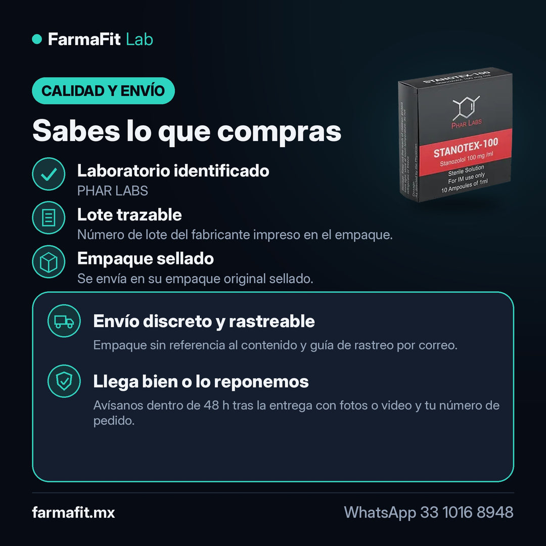 Calidad y envío: Stanotex 100 Stanozolol Winstrol - PHAR LABS – FarmaFit