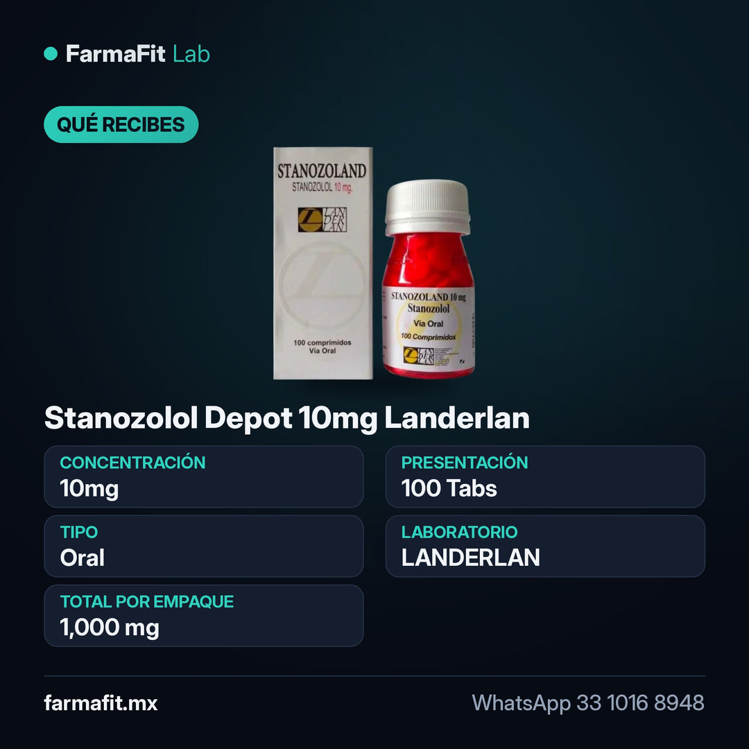 Qué recibes: Stanozolol Depot 10mg Landerlan - Winstrol Oral 100 Tabs