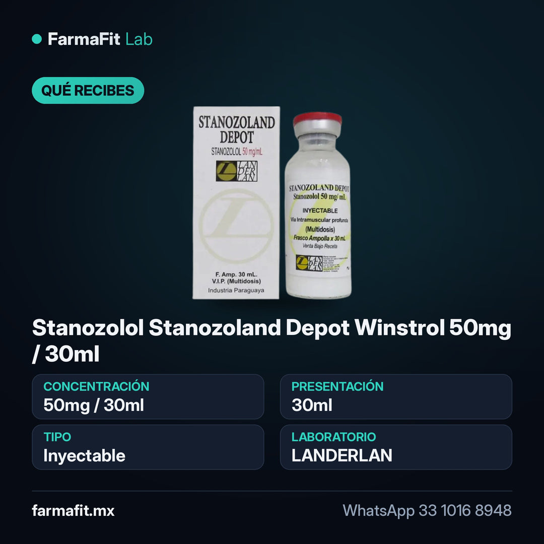 Qué recibes: Stanozolol Stanozoland Depot Winstrol 50mg / 30ml - LANDERLAN