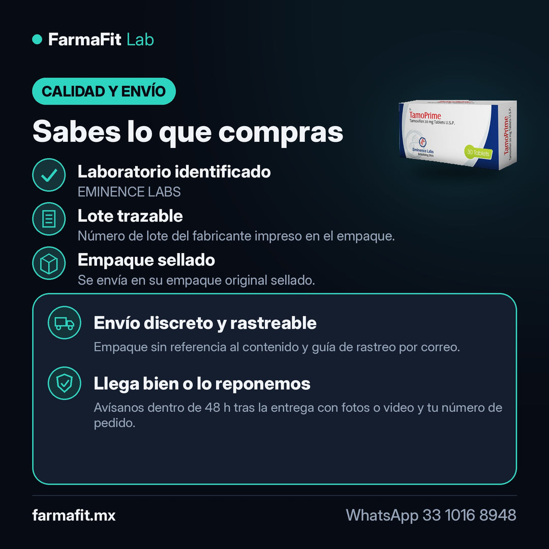 Calidad y envío: Tamoxifeno 20 mg TamoPrime 30 Tabletas - EMINENCE LABS – FarmaFit