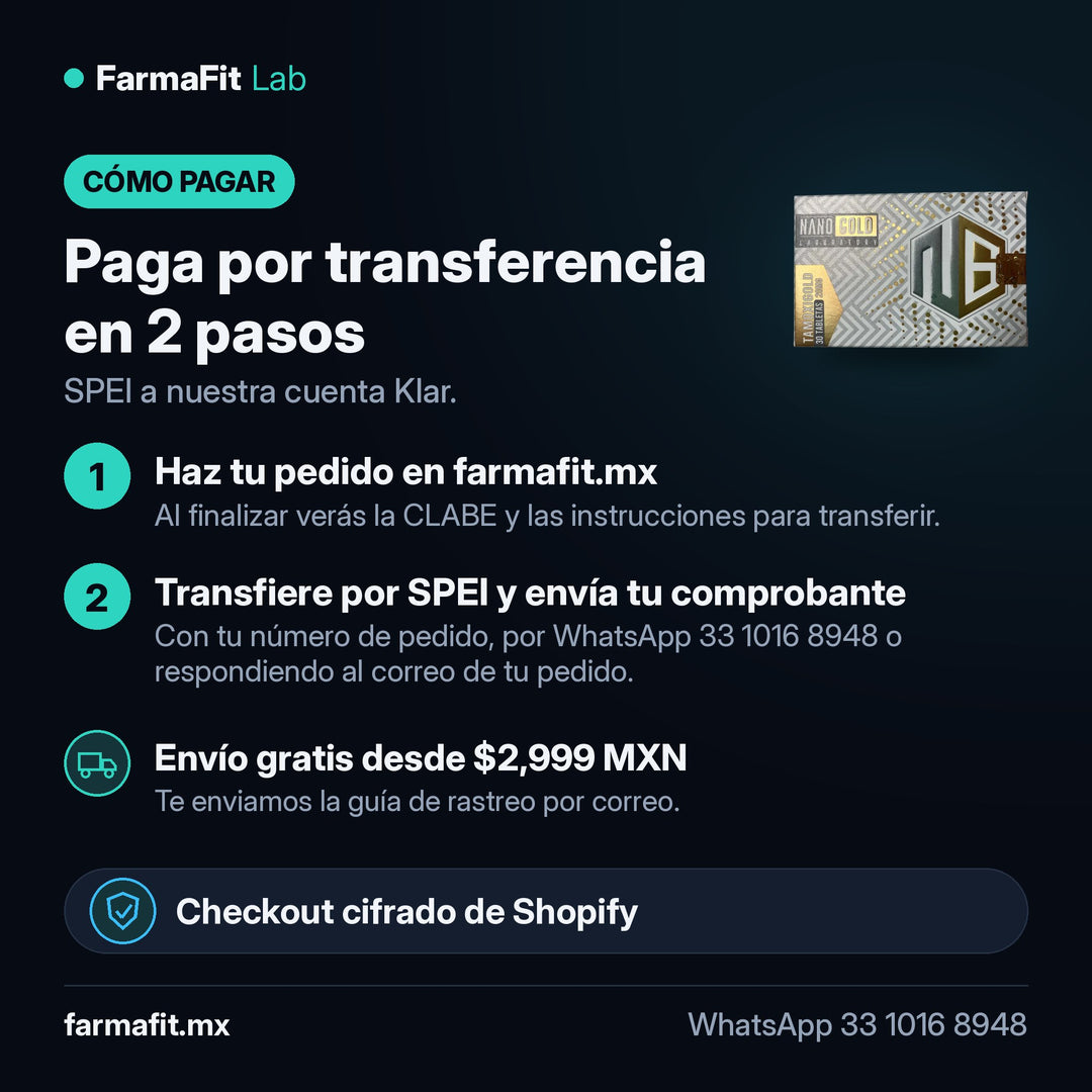 Cómo pagar por transferencia SPEI: Tamoxifeno 20mg Tamoxigold 30 Tabletas - RED GOLD – FarmaFit