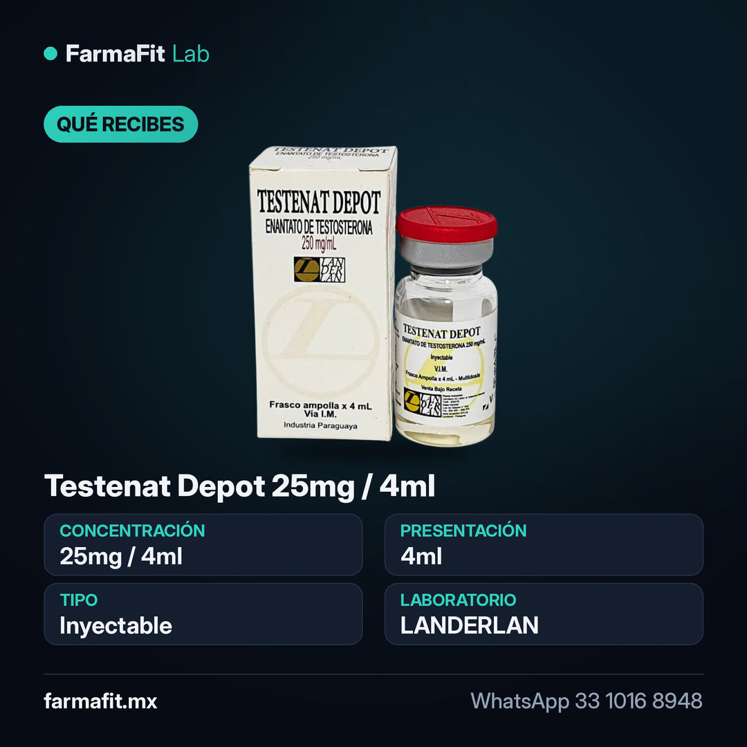 Qué recibes: Testenat Depot 25mg / 4ml - LANDERLAN