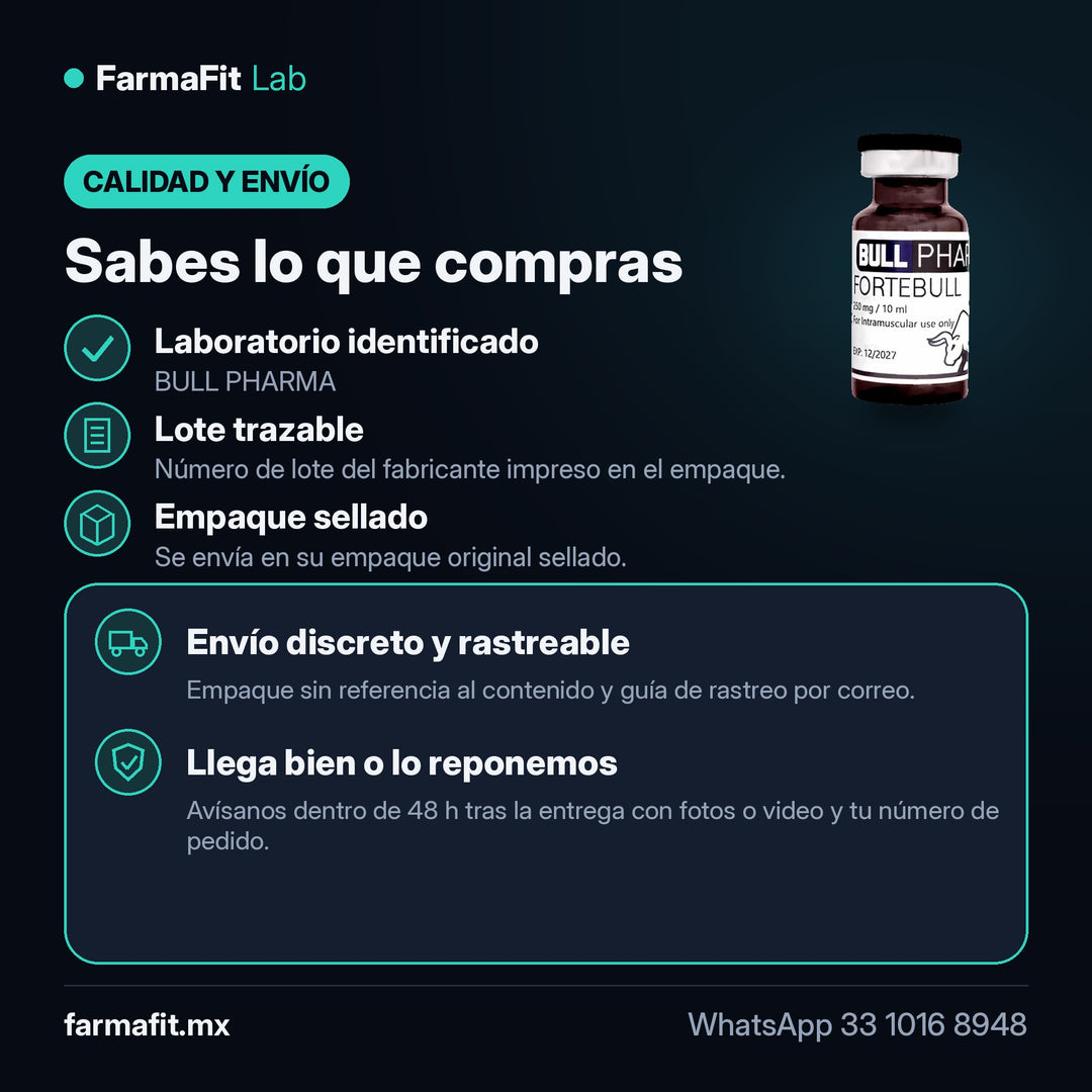 Calidad y envío: Testosterona Enantato 250 mg/ml Fortebull Vial 10 ml - BULL PHARMA – FarmaFit