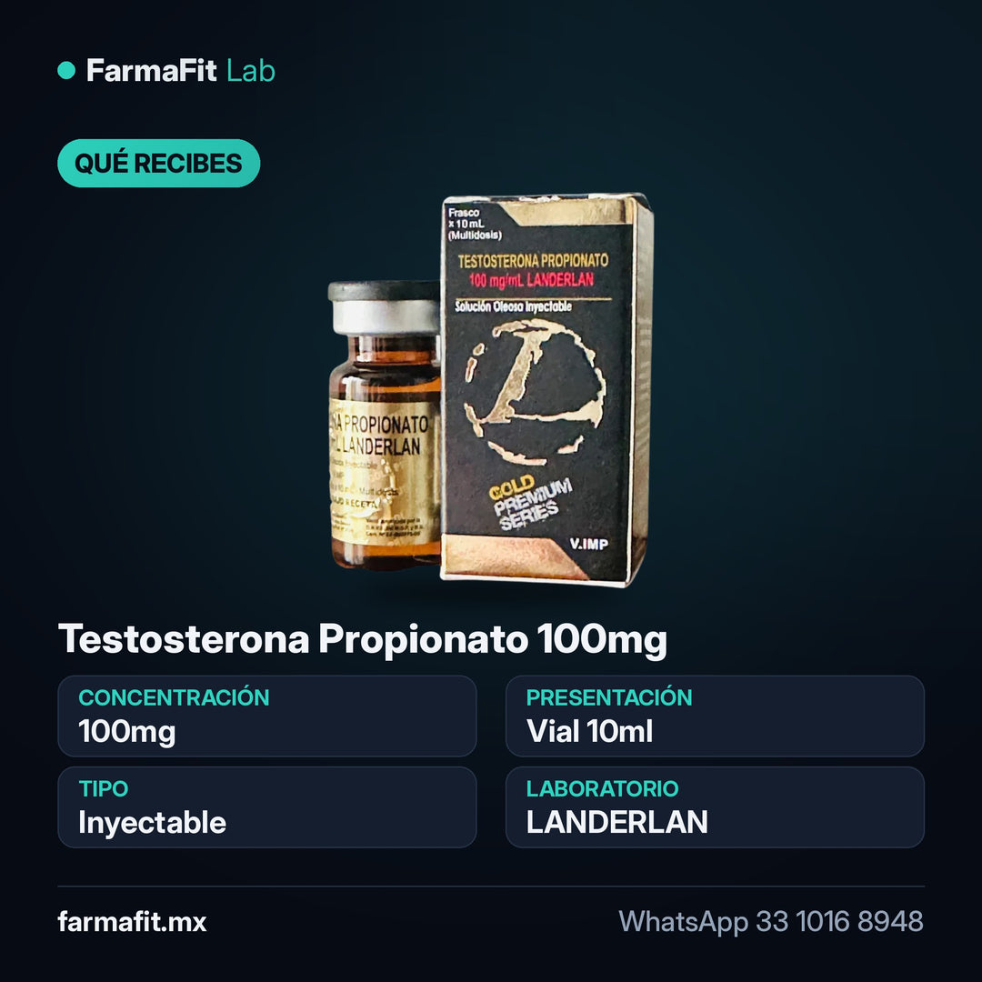 Qué recibes: Testosterona Propionato 100mg - LANDERLAN Vial 10ml