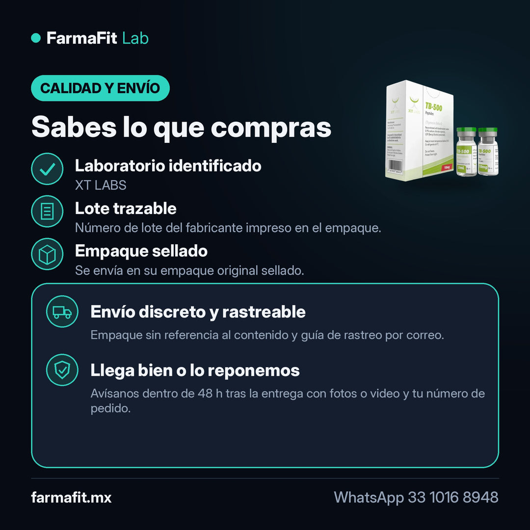 Calidad y envío: Timosina Beta 4 TB-500 10mg Péptido - XT LABS Vial 2ml – FarmaFit