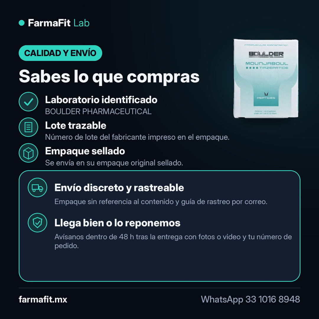 Calidad y envío: Tirzepatida Péptido Vial - BOULDER PHARMACEUTICAL – FarmaFit