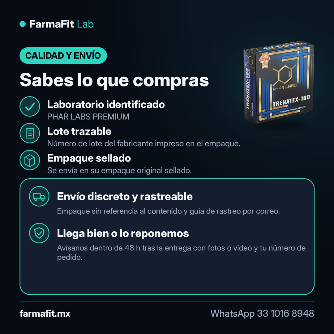 Calidad y envío: Trembolona Acetato 100mg Trenatex - PHAR LABS PREMIUM Vial – FarmaFit