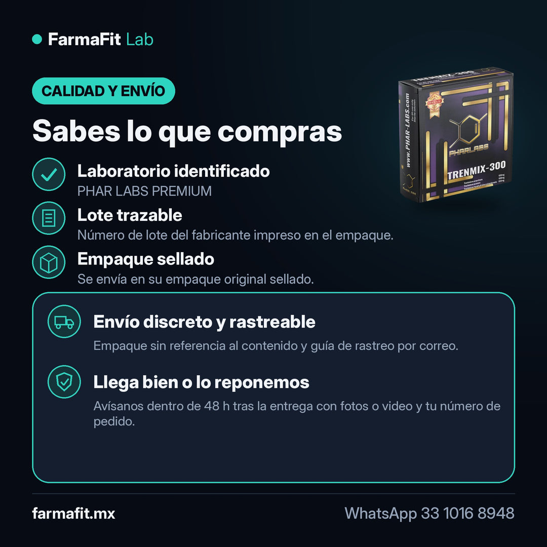 Calidad y envío: Trembolona Mezcla 3 Ésteres 300mg Trenmix - PHAR LABS PREMIUM – FarmaFit