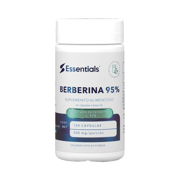 Berberina 95% 500mg 120 Cápsulas - ESSENTIALS