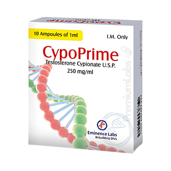 Cipionato de Testosterona 250 mg/ml CypoPrime 10 Ampolletas de 1 ml - EMINENCE LABS